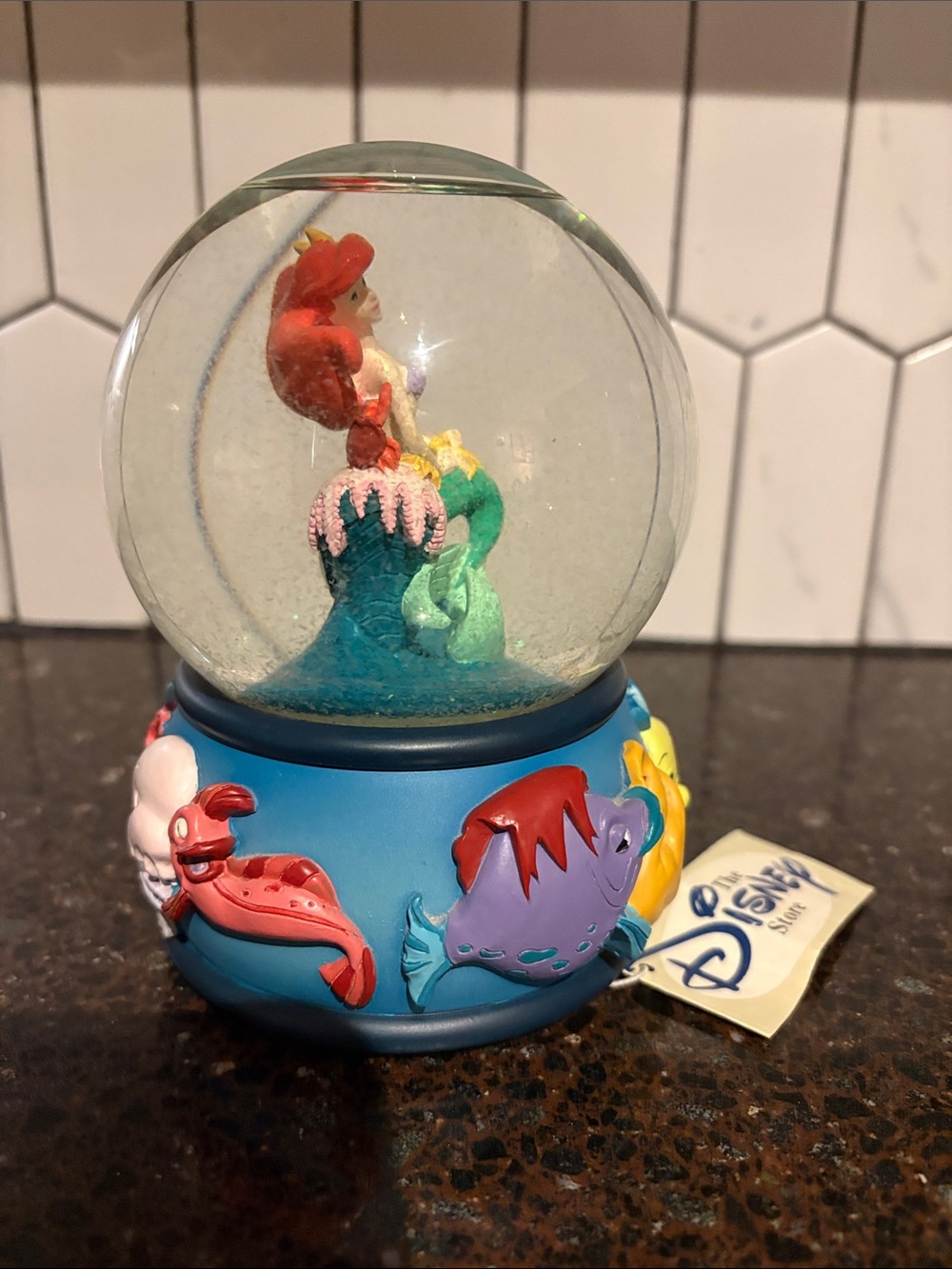 Disney The Little Mermaid Ariel Snow Globe - Blue, Red, Green, Yellow - Picture 4 of 6